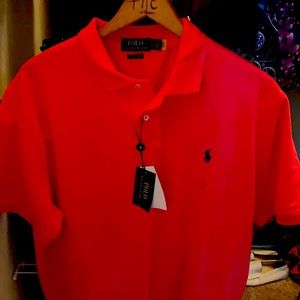 Ralph Lauren Pink Polo Classic Fit Size Large